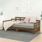 The living store - lit coulissant sans matelas marron miel 2x(90x190) cm - lit convertible - lit invité ... The living store - lit coulissant sans matelas marron miel 2x(90x190) cm - lit convertible - lit invité ...