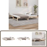 Lit coulissant sans matelas 2x(100x200) cm bois de pin massif - lit de jour - canapé - lit - lit d'appoint ... Lit coulissant sans matelas 2x(100x200) cm bois de pin massif - lit de jour - canapé - lit - lit d'appoint ...