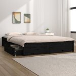 Maisonchic - lit double - 140 x 190 cm, cadre de lit avec tiroirs, lit adulte noir 140x190 cm jkf821731 ... Maisonchic - lit double - 140 x 190 cm, cadre de lit avec tiroirs, lit adulte noir 140x190 cm jkf821731 ...