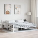 Maison chic - lit double - 180 x 200 cm, cadre de lit, lit adulte blanc métal 180 x 200 cm jkf705397 ... Maison chic - lit double - 180 x 200 cm, cadre de lit, lit adulte blanc métal 180 x 200 cm jkf705397 ...
