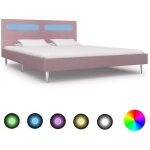 Maison chic - lit double - 180 x 200 cm, cadre de lit avec led, lit adulte rose tissu 180 x 200 cm jkf997477 ... Maison chic - lit double - 180 x 200 cm, cadre de lit avec led, lit adulte rose tissu 180 x 200 cm jkf997477 ...