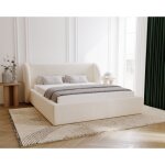 Emporius - lit double 180x200 barcelona, lit capitonné 180 x 200, rangement, tête de lit arrondie - lit ... Emporius - lit double 180x200 barcelona, lit capitonné 180 x 200, rangement, tête de lit arrondie - lit ...