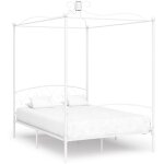 Design in - lit double, lit adulte, cadre de lit  baldaquin blanc mtal 140 x 200 cm392040 cfw181499 ...