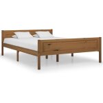 Design in - lit double, lit adulte, cadre de lit bois de pin massif marron miel 160x200 cm559072