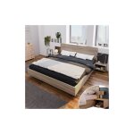 Lit double lit en bois ensemble lit 160 x 200 cm avec 2 chevets lit moderne incl. 2 tables de nuit chambre ...