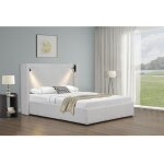 Habitat et jardin - lit double en velours côtelé avec coffre et lampe intégré 'cortina' - 140 x 190 cm ... Habitat et jardin - lit double en velours côtelé avec coffre et lampe intégré 'cortina' - 140 x 190 cm ...