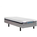 Vente - unique - lit lectrique de relaxation dco + matelas mmoire de forme - 80 x 200 cm - tissu - ...