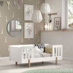 M&s - lit enfant 70x140 cm avec sommier réglable blanc - kitry M&s - lit enfant 70x140 cm avec sommier réglable blanc - kitry