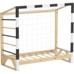 Ml - design - lit d'enfant but de foot, 70x140 cm, naturel (beige), en bois de pin, avec sommier  lattes ...