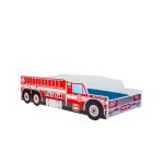 Lit enfant camion de pompier avec matelas et sommier inclus - 140 cm x 70 cm