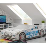 Lit enfant cars 80x160 - sommier a lattes design automobile - sans matelas (argente) Lit enfant cars 80x160 - sommier a lattes design automobile - sans matelas (argente)