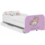 Lit enfant miki 160x80 licorne rose