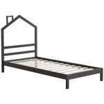 Lit enfant monteiro gris 90x190 cm sommier inclus Lit enfant monteiro gris 90x190 cm sommier inclus