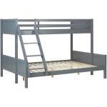 Dcoshop26 - lits pour enfants superposs 3 couchages avec sommier  lattes 1 lit deux places 140x200 ...