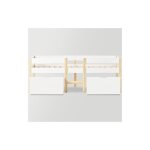 Gutent - lit d'enfant avec tiroir et protection contre les chutes, pin massif - 90x190 cm - blanc & chne ...