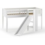 Paris prix - lit enfant toboggan 'scott' 90x200cm blanc