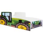 Lit enfant tracteur vert 140x70