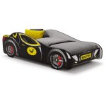 Lit enfant voiture baccar black 160x80 140x80, avec matelas et sommier, multicolore pour garçon, pour ... Lit enfant voiture baccar black 160x80 140x80, avec matelas et sommier, multicolore pour garçon, pour ...