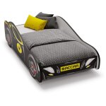 Lit enfant voiture baccar black 160x80, avec matelas et sommier, multicolore pour gar�on, pour chambre ...