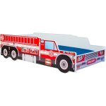 Lit enfant voiture camion de pompiers 160x80 140x80, avec matelas et sommier, multicolore pour garçon, ... Lit enfant voiture camion de pompiers 160x80 140x80, avec matelas et sommier, multicolore pour garçon, ...