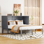 Fortuna lai - lit escamotable 140x200cm, avec sommier  lattes, lit pliant mural, sans matelas, bois, ...