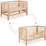 Lit volutif 70x140 sommier inclus littlesky by klups olivia bois