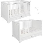 Lit volutif 70x140 tiroir inclus novelies melody blanc