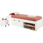 Idimex - lit fonctionnel sabrina 90x190 cm, en pin massif lasuré blanc Idimex - lit fonctionnel sabrina 90x190 cm, en pin massif lasuré blanc