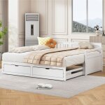 Modfu - lits gigognes 90 (180) x 190 cm pour adultes / enfants, 2 tiroirs, lits simples / doubles, sommier ... Modfu - lits gigognes 90 (180) x 190 cm pour adultes / enfants, 2 tiroirs, lits simples / doubles, sommier ...