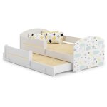 Lit gigogne blanc lou - lune et toiles - 2 x 160 cm x 80 cm