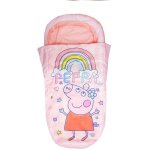 Lit gonflable 2 en 1 avec sac de couchage intgr peppa pig ready bed arc en ciel