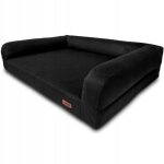 Lit pour grand chien, noir, canap� orthop�dique, labrador, huggy doggy xxl