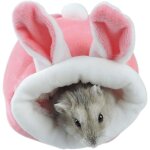 Lit pour hamster, mini maison douce et chaude pour hamster, nid de couchage antid�rapant mignon pour ...