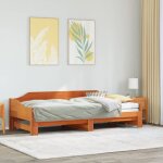 Lit de jour et lit gigogne sans matelas 80x200 cm bois massif vidaxl