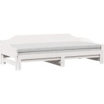 Lit de jour et lit gigogne sans matelas 90x190 cm bois massif vidaxl