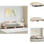 Lit de jour et lit gigogne sans matelas 90x200 cm bois massif - lit deux places - canapé lit - lit gigogne ... Lit de jour et lit gigogne sans matelas 90x200 cm bois massif - lit deux places - canapé lit - lit gigogne ...