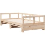 Lit de jour sans matelas 90x190 cm bois de pin massif vidaxl