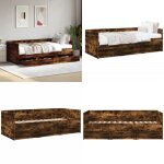 Lit de jour avec tiroirs sans matelas chêne fumé 90x190 cm - lit deux places - canapé convertible - meuble ... Lit de jour avec tiroirs sans matelas chêne fumé 90x190 cm - lit deux places - canapé convertible - meuble ...