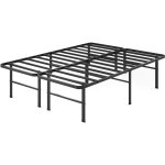 Zinus - lit jules 1 personne - lit 90x190 cm - cadre de lit en mtal avec tte tte et pied de lit - ...