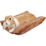 Lit pour lapin de 15, 7 x 14 pouces, berceau rembourr� et doux, coussin moelleux avec oreiller inclinable ...