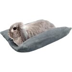 Lit pour lapin de 40 x 35, 5 cm, berceau rembourr� et doux, coussin moelleux avec oreiller inclinable ...