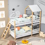 Lit mezzanine 2 places, lit cabine 90x200, lit superpos enfant 90x200, avec escalier et tableau noir, ...