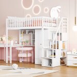 Lit mezzanine avec bureau, lit mezzanine enfant, lit mezzanine ados 90x200 cm avec armoire, étagère, ... Lit mezzanine avec bureau, lit mezzanine enfant, lit mezzanine ados 90x200 cm avec armoire, étagère, ...
