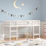 Design in - lit mezzanine enfants chelle 90x190 cm bois pin massif cfw96029