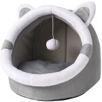 Yzmrbdqc - lit niche pour chat d'intérieur lit pour chat grotte de chat maison avec coussin lavable rembourré ... Yzmrbdqc - lit niche pour chat d'intérieur lit pour chat grotte de chat maison avec coussin lavable rembourré ...