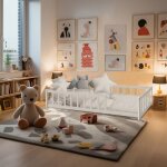 Le quai des affaires - lit nino 90x190 avec sommier et matelas / blanc / 196, 4x97x36