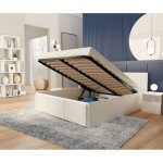 Kids literie - lit panama t 140x190 + coffre - sommier inclus blanc - blanc Kids literie - lit panama t 140x190 + coffre - sommier inclus blanc - blanc