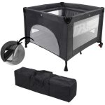 Lit parapluie 2 - en - 1 - parc b�b� - migo - 100 x 100 x 76 cm - de la naissance a 15 kg - bleu