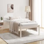 Lit pour personne �g�e sans matelas blanc 90x190 cm