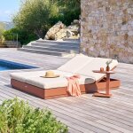 Lit de piscine allure acajou - hesp�ride